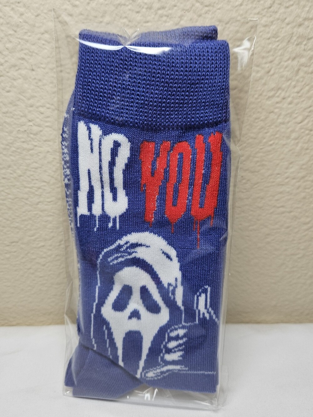 5/$20 Ghostface "No You Hang Up" Graphic Men's Socks NEW